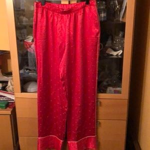 NWT VS RED SILKY LIKE PJ PANTS